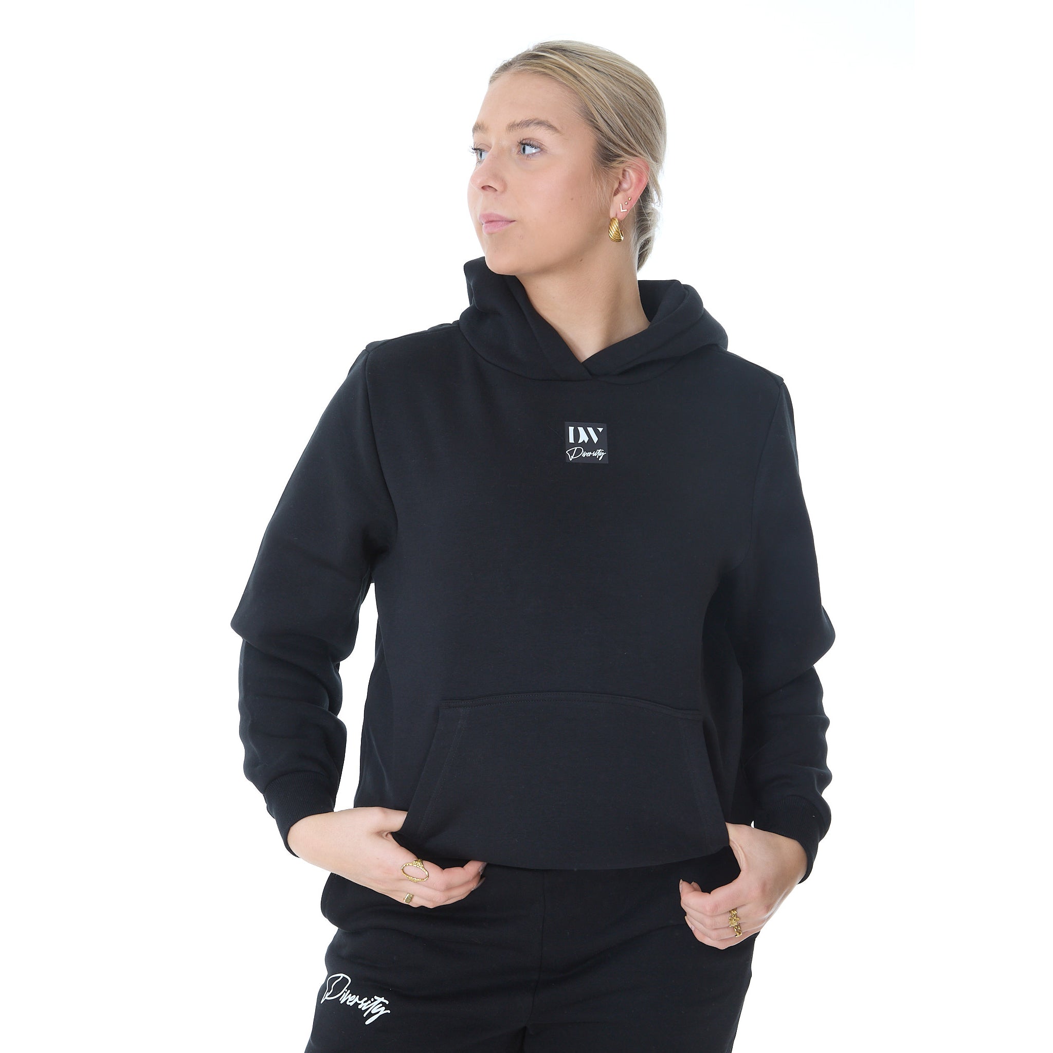 Fluffy Hoody - Sort