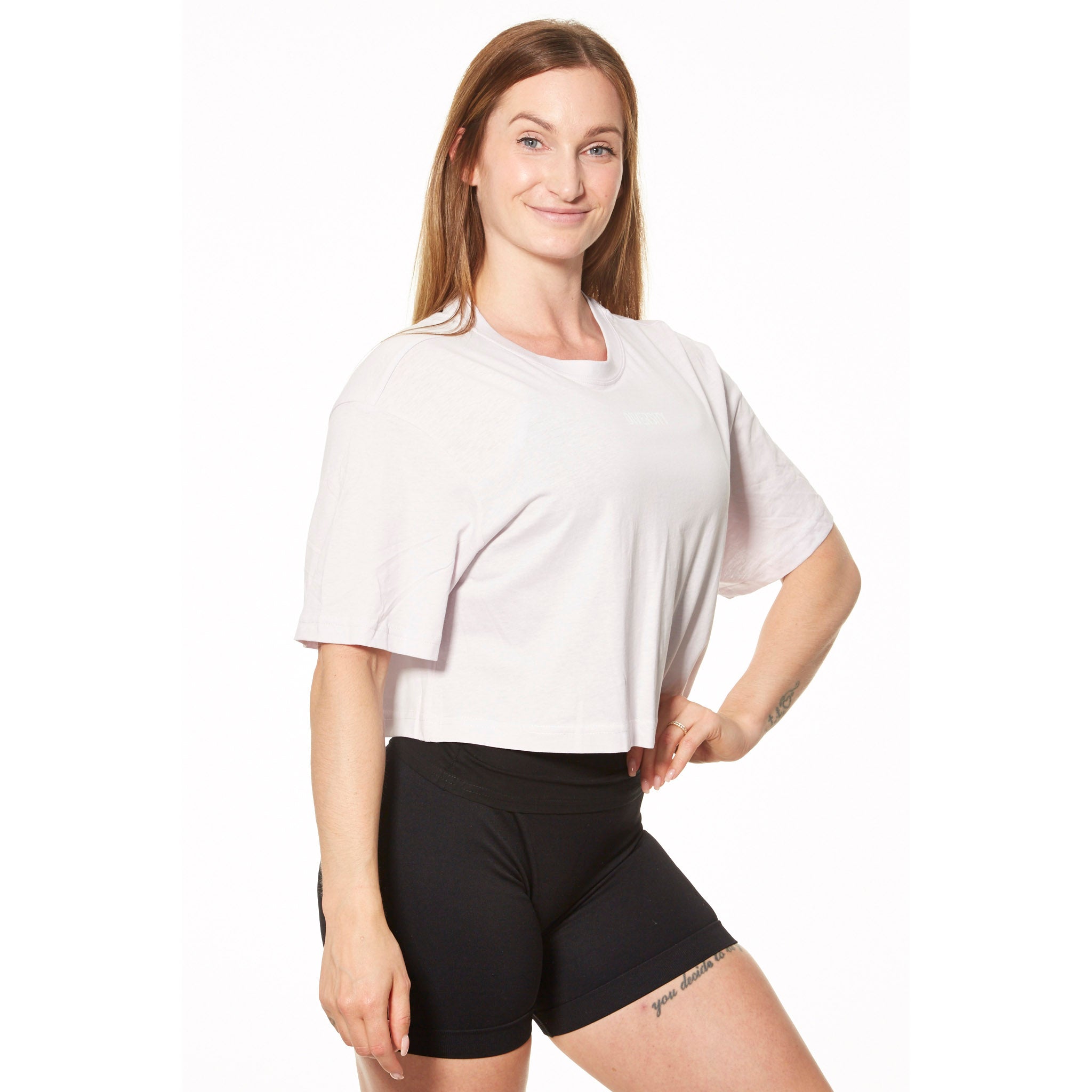 Leema's Cropped T-Shirt - Lys Lilla