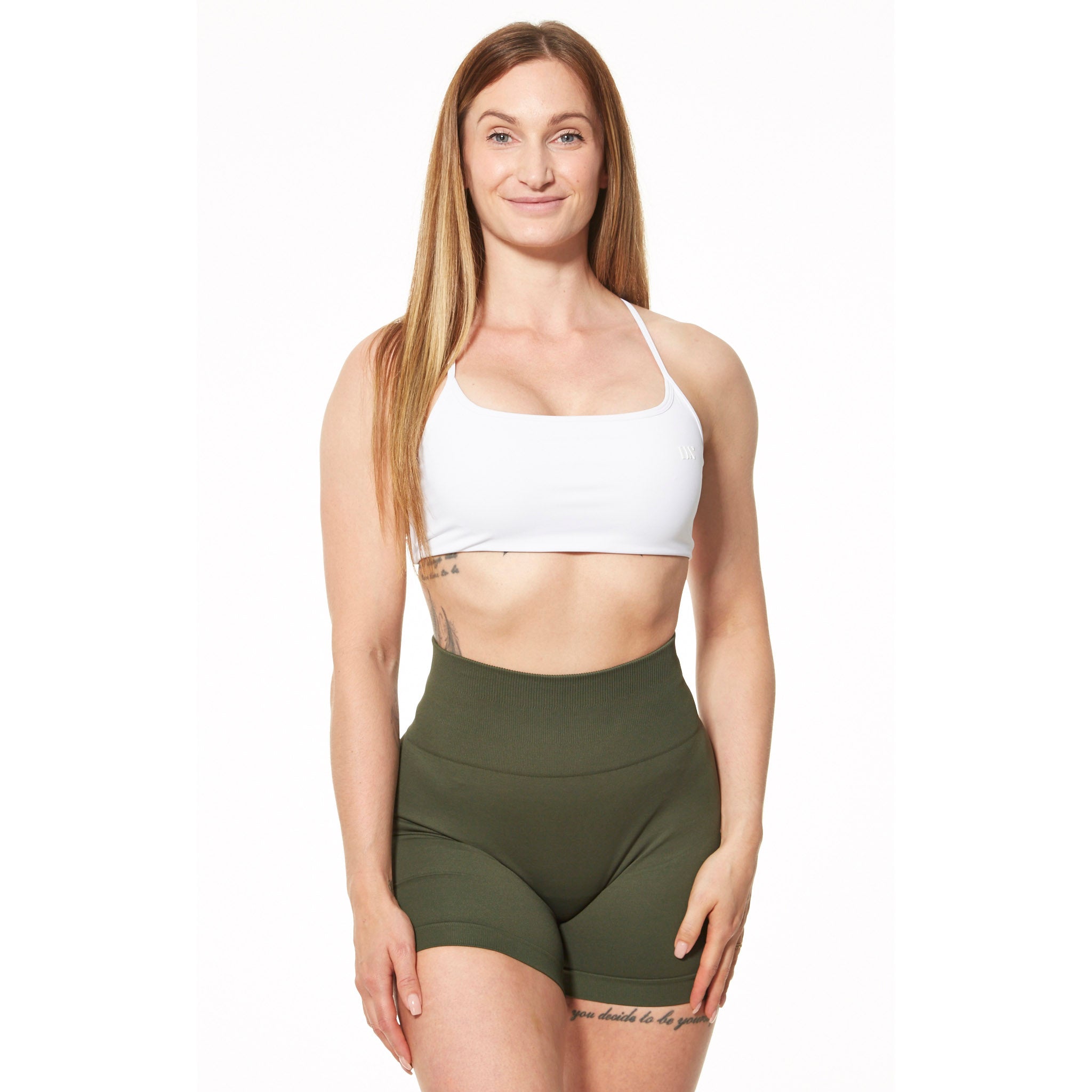 Scrunch Shorts - Oliven