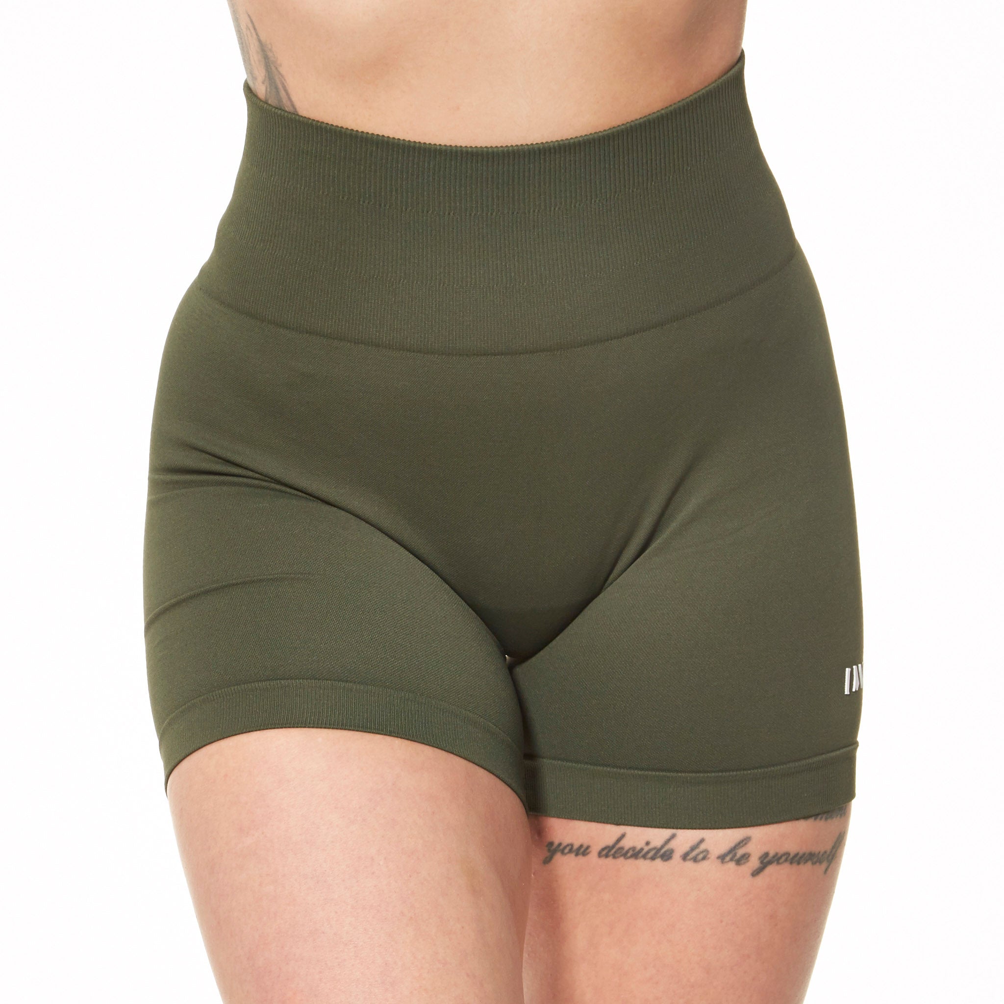 Scrunch Shorts - Oliven