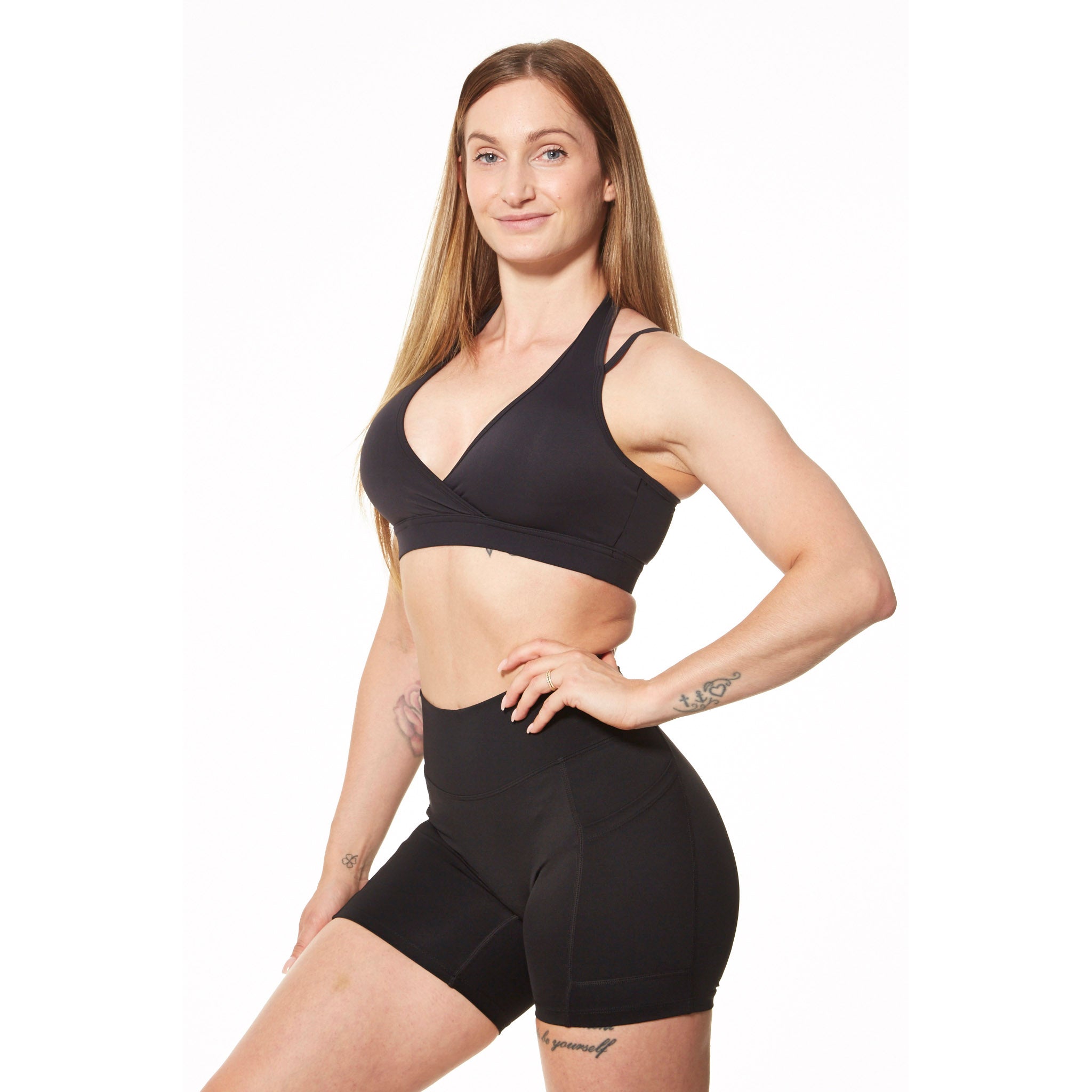 Halterneck Sports BH - Black