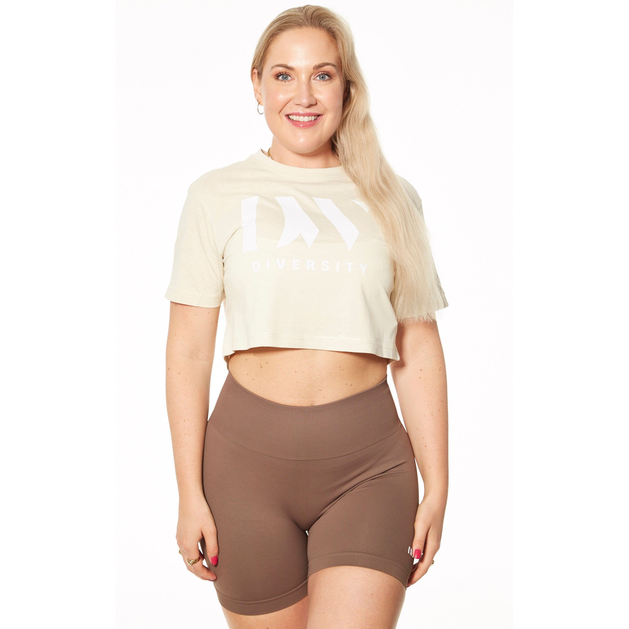 Cropped T-Shirt - Sand