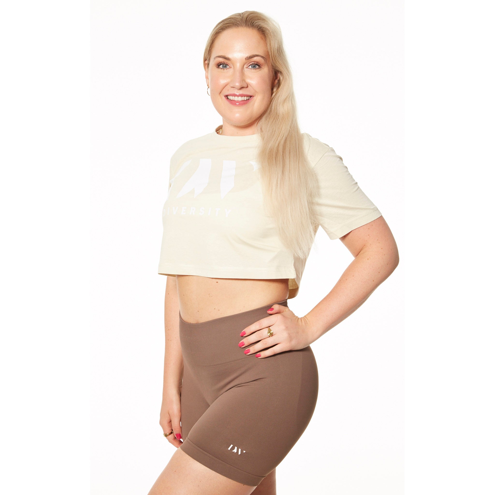Cropped T-Shirt - Sand