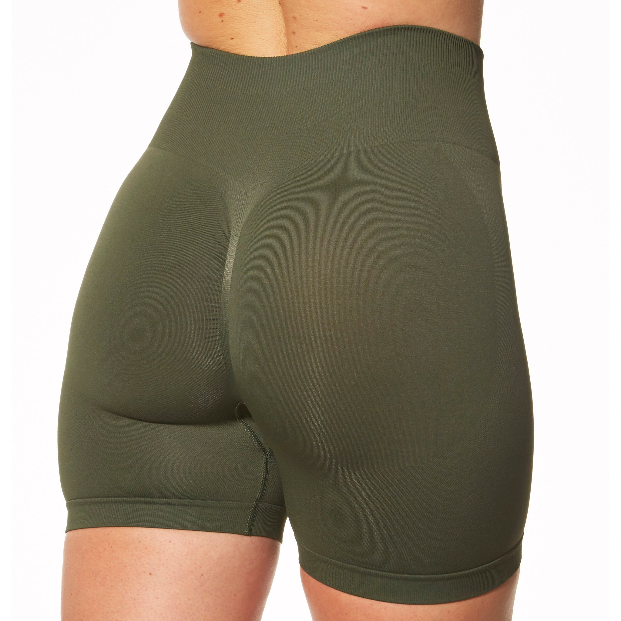 Scrunch Shorts - Oliven