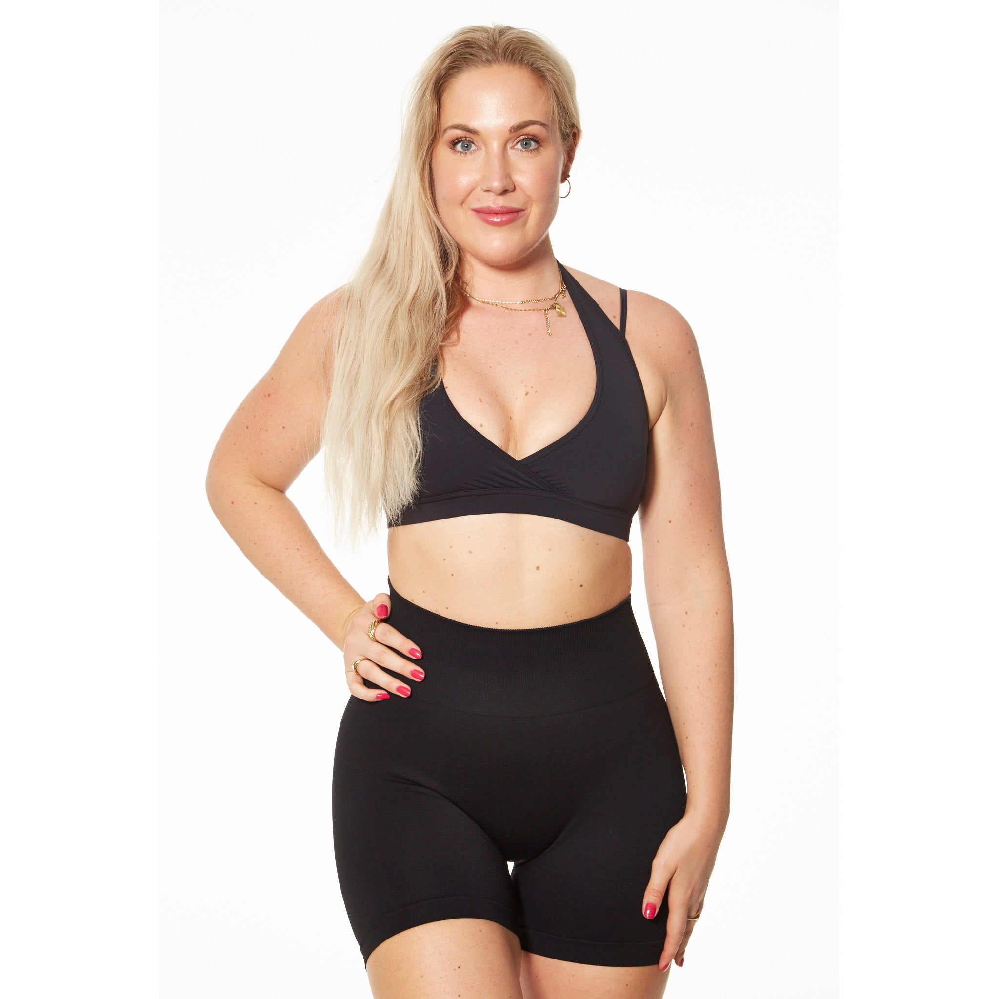Halterneck Sports BH - Black