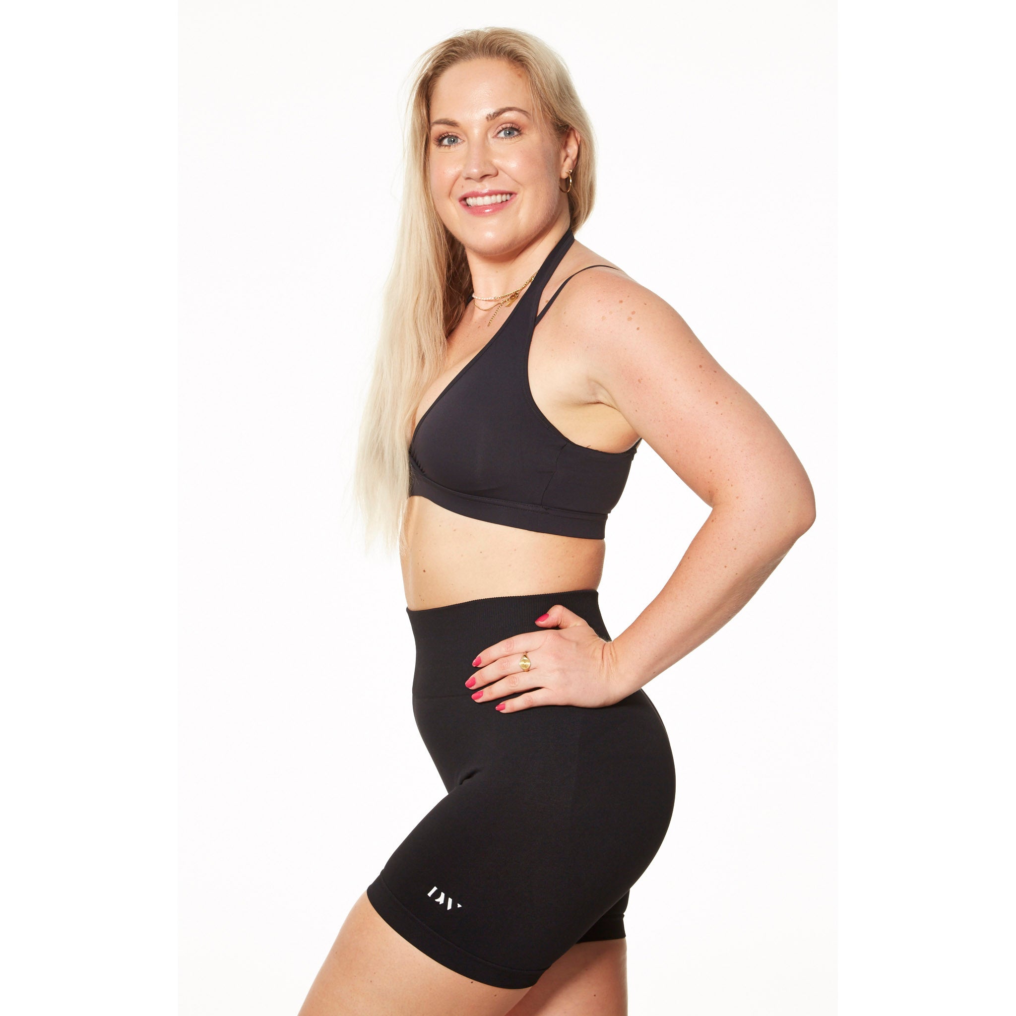 Halterneck Sports BH - Black