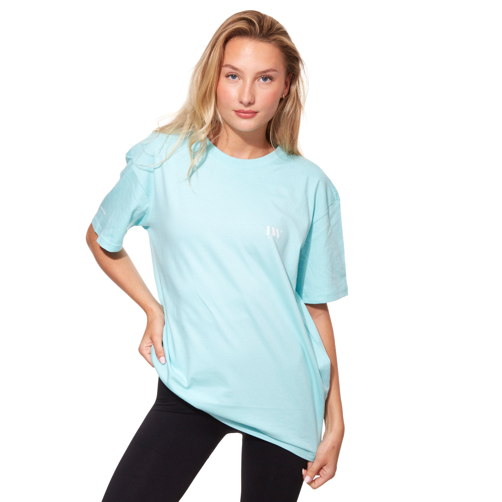 Signature Oversize T-Shirt / Turquoise Blue