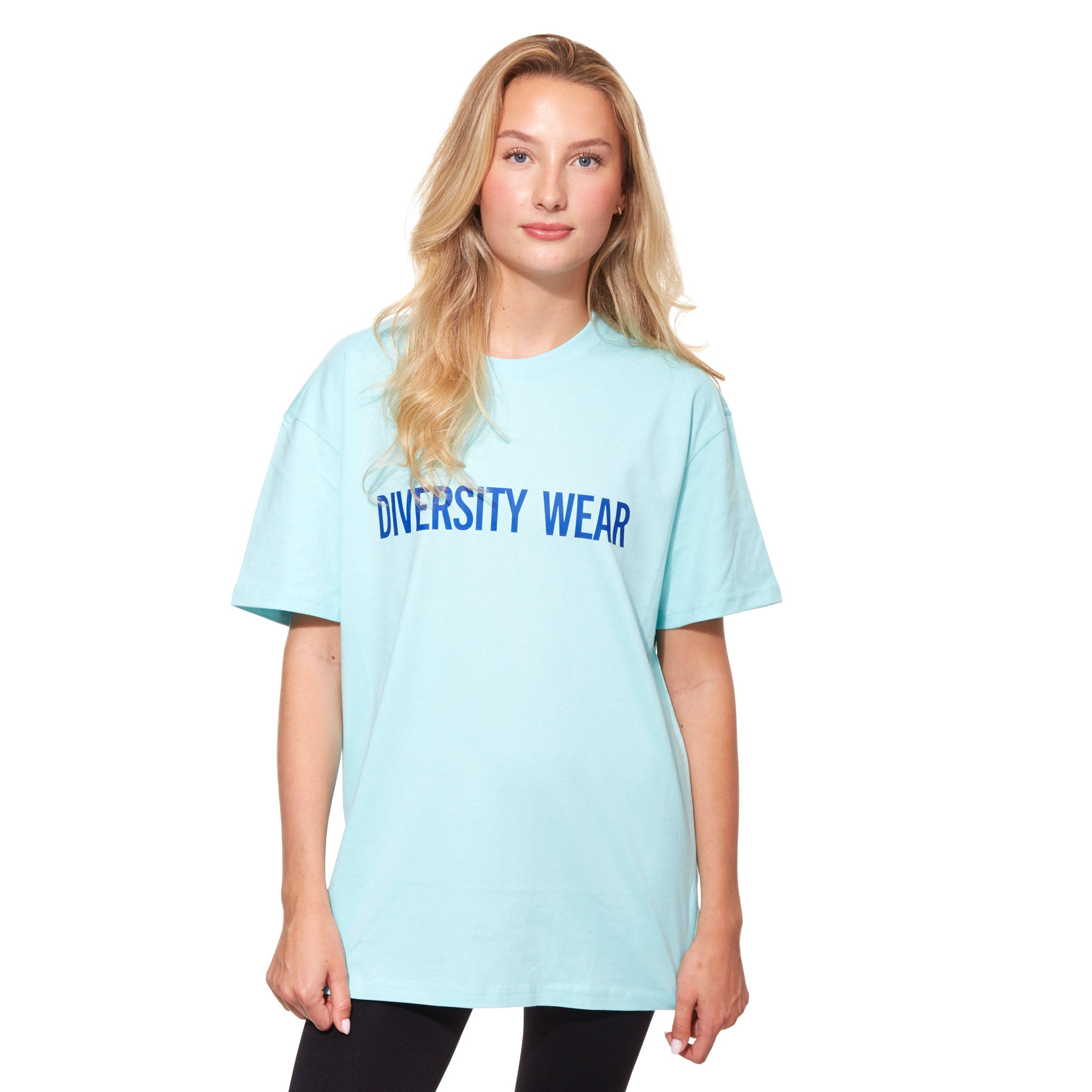 LIMITED | Oversize Diversity T-Shirt - Turkis