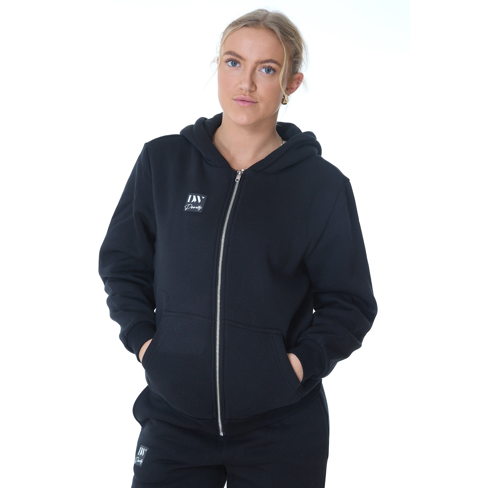 Dame Fluffy Zip Hoody Sort