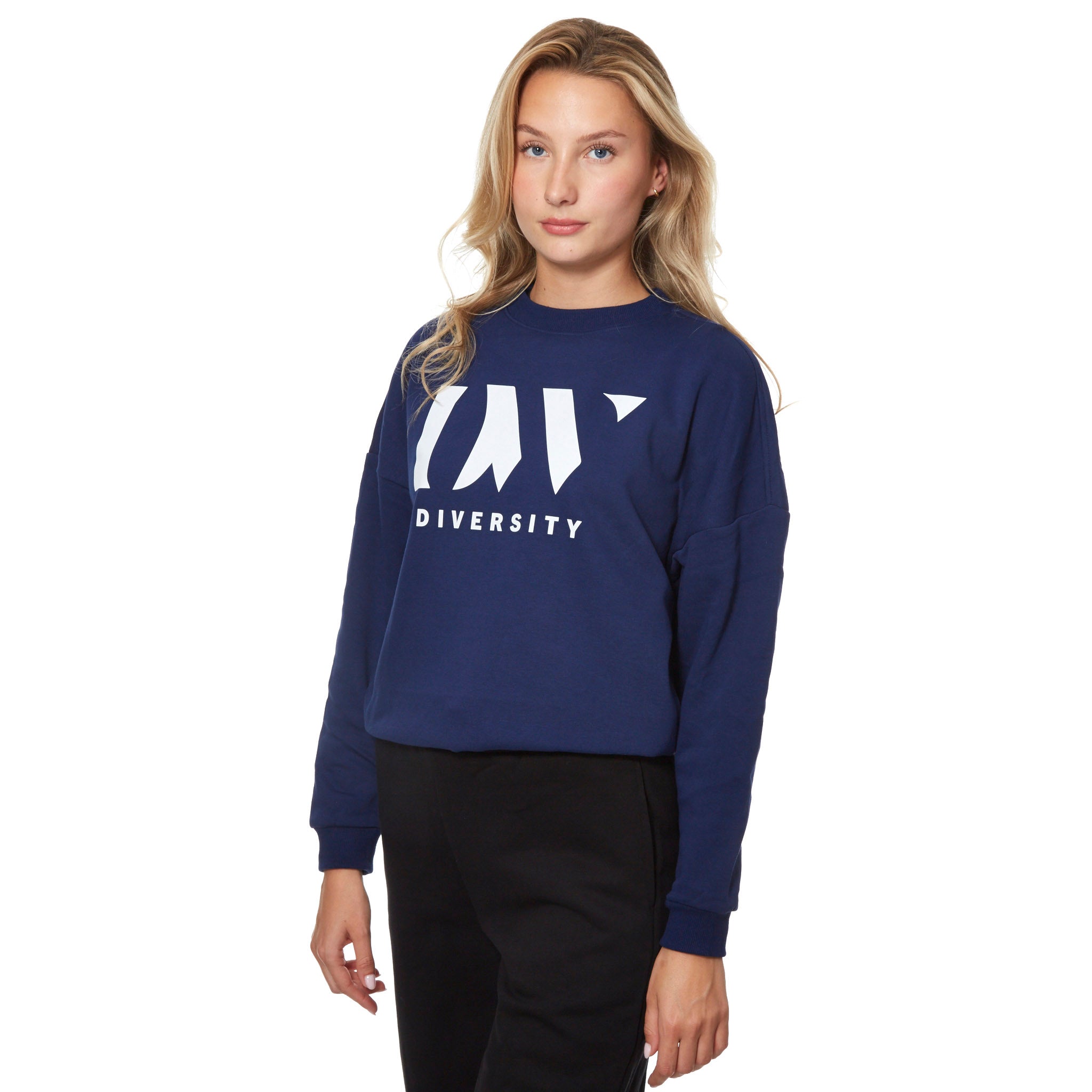 Casual Oversize Sweatshirt - Navy